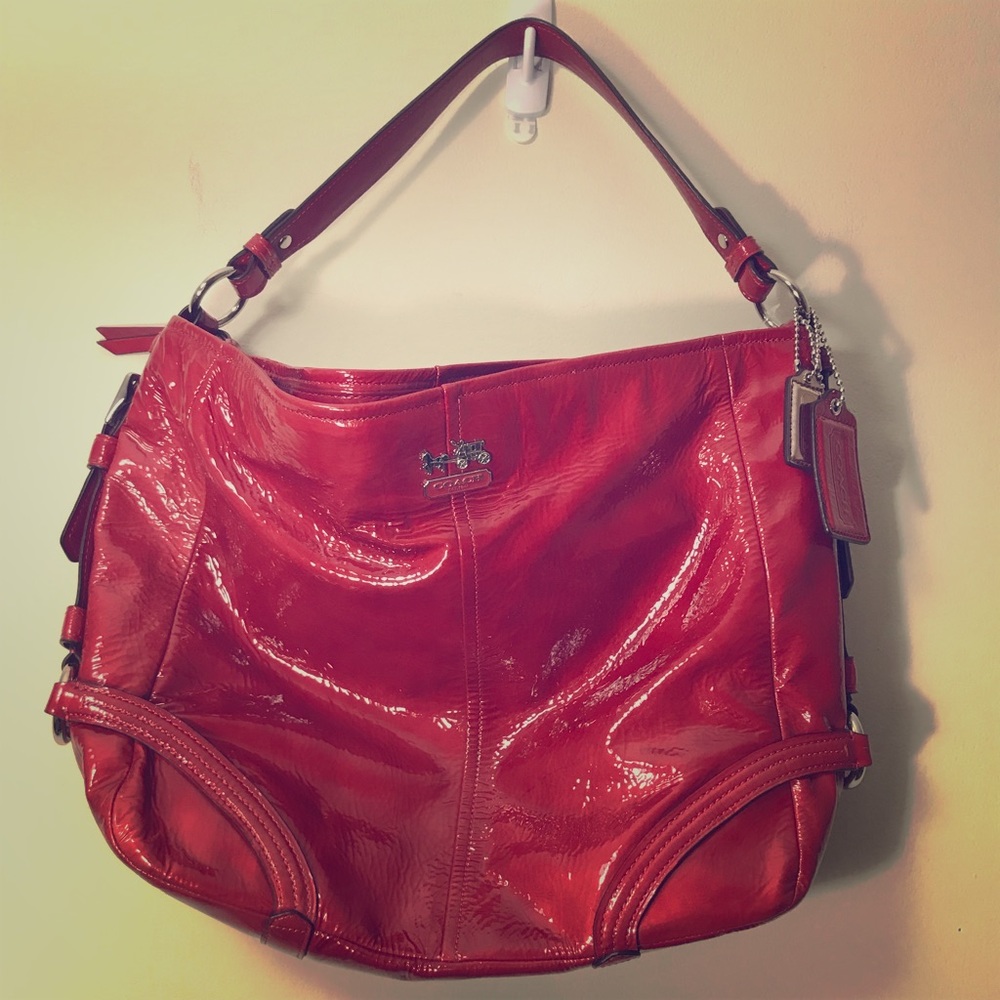 Coach Zoe patent leather Hobo